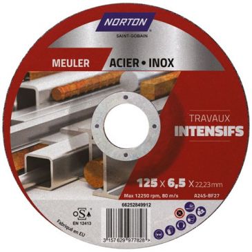 Accessoires et consommables outils éléctriques Disques à tronçonner métaux - NORTON
