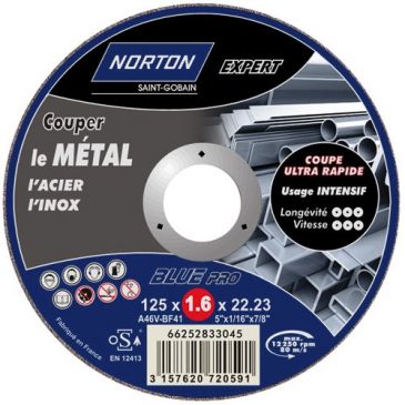 Accessoires et consommables outils éléctriques Disques à tronçonner métaux - NORTON