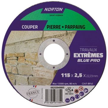 Accessoires et consommables outils éléctriques Disques à tronçonner matériaux - NORTON