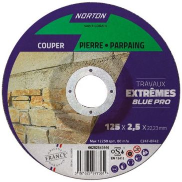 Accessoires et consommables outils éléctriques Disques à tronçonner matériaux - NORTON