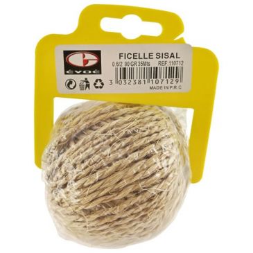 Emballage, fournitures divers Ficelle sisal & jute - EVOE