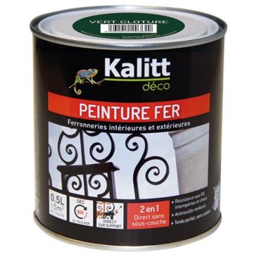 Peintures métaux / vernis / plastiques Fer antirouille - KALITT DECO