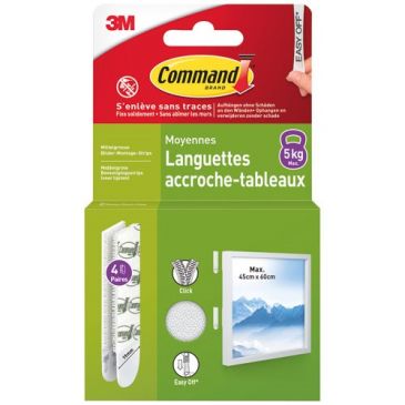 Quincaillerie d'ameublement Crochets & supports adhésifs - COMMAND