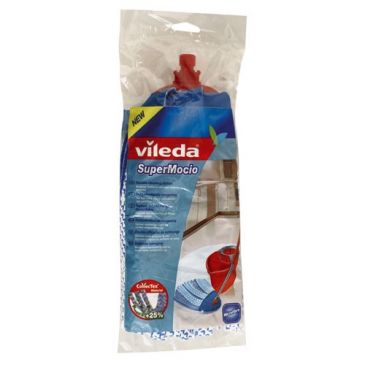 Seau-essoreur pour balai à franges 13 litres Supermocio Vileda nettoyage  simple.