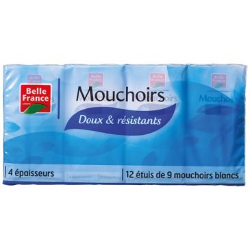 Produits soin du corps et du visage Mouchoirs en papier - BELLE FRANCE