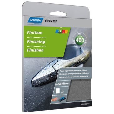 Papier de verre & abrasifs Feuilles abrasif imperméables - NORTON
