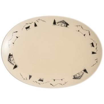 Plat de présentation Porcelaine - TABLE ET COOK